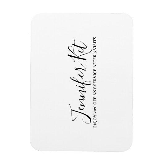 Magnet Flexible Salon spa business discount offer website visits a (Vertical)