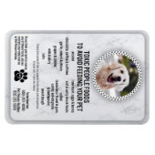 Magnet Flexible Salubrité des aliments pour animaux de compagnie A (Horizontal)