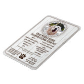 Magnet Flexible Salubrité des aliments pour animaux de compagnie A (Côté Gauche)