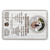 Magnet Flexible Salubrité des aliments pour animaux de compagnie A (Horizontal)