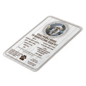 Magnet Flexible Salubrité des aliments pour animaux de compagnie P (Côté Gauche)