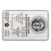 Magnet Flexible Salubrité des aliments pour animaux de compagnie P (Horizontal)