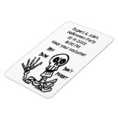 Magnet Flexible Salut, Dude Skeleton (Côté Gauche)