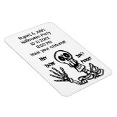 Magnet Flexible Salut, Dude Skeleton (Côté Droit)