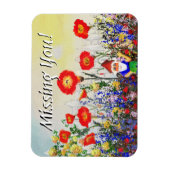Magnet Flexible Salutation artistique Aimant flexible Vous manquan (Vertical)