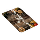 Magnet Flexible Salutation bon thanksgiving avec citrouille (Côté Droit)