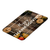 Magnet Flexible Salutation bon thanksgiving avec citrouille (Côté Gauche)