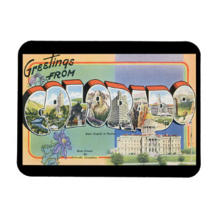 Magnet Flexible Salutations d'affiche de voyage de