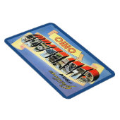 Magnet Flexible Salutations de Cleveland, Ohio Carte Postale Vinta (Côté Droit)