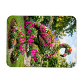 Magnet Flexible Salutations de Floride Flamingo Topiaire Tropical (Horizontal)