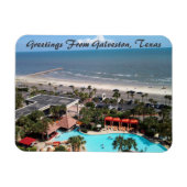 Magnet Flexible Salutations De Galveston, Texas Postcard (Horizontal)