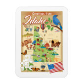 Magnet Flexible Salutations de Idaho (Vertical)