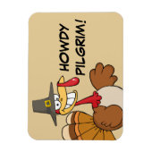 Magnet Flexible Salutations de la journée d'action de grâces Turqu (Vertical)