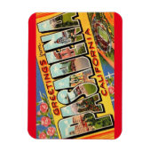 Magnet Flexible Salutations de Pasadena California aimant (Vertical)