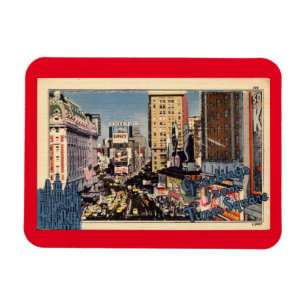 Magnet Flexible Salutations de Times Carré, Vintage