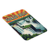 Magnet Flexible Salutations depuis les chutes d'Iguazu (Côté Droit)