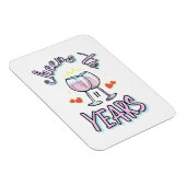 Magnet Flexible Salutations jusqu'à 11 ans mariage anniversaire ch (Côté Droit)