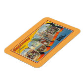 Magnet Flexible Salutations vintages de Dover Delaware (Côté Gauche)