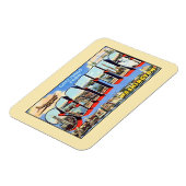 Magnet Flexible Salutations vintages de Seattle Washington (Côté Gauche)