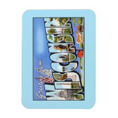 Magnet Flexible Salutations vintages du Wisconsin (Vertical)