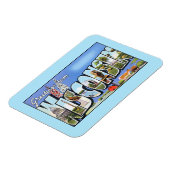 Magnet Flexible Salutations vintages du Wisconsin (Côté Gauche)