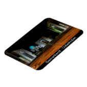 Magnet Flexible Samarkand, Ouzbékistan - carré Registan la nuit (Côté Gauche)