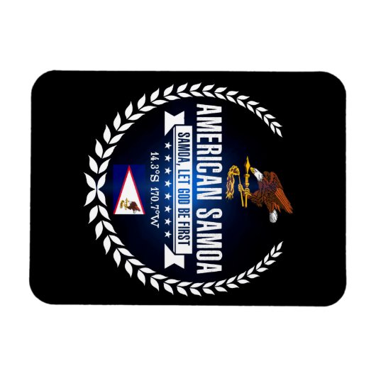 Magnet Flexible Samoa américaines (Horizontal)