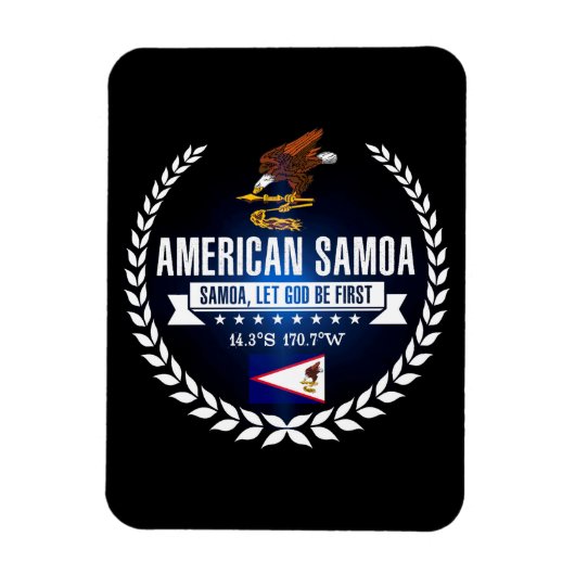 Magnet Flexible Samoa américaines (Vertical)