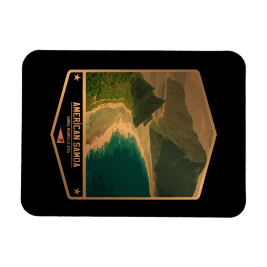 Magnet Flexible Samoa américaines (Horizontal)