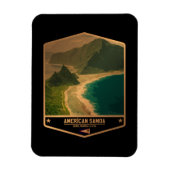 Magnet Flexible Samoa américaines (Vertical)