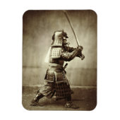 Magnet Flexible Samouraï avec épée relevée, c.1860 (imprimé albume (Vertical)