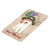 Magnet Flexible Samoyed Pirate (Côté Gauche)