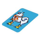 Magnet Flexible Samoyo American Eskimo Dog Snowflake (Côté Gauche)