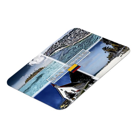 Magnet Flexible San Andres - Colombie - Mosaic - (Côté Gauche)