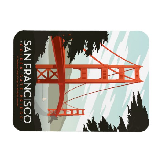 Magnet Flexible San Francisco, CA - Golden Gate Bridge (Horizontal)
