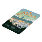 Magnet Flexible San Francisco, CA - Ligne carte postale (Côté Gauche)