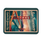 Magnet Flexible San Francisco California Golden Gate Bridge Travel (Horizontal)