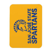 Magnet Flexible San Jose State Spartans Logo Wordmark désorganisé (Vertical)