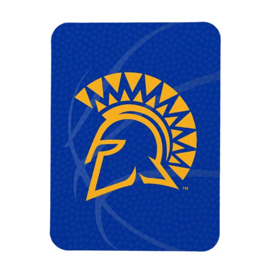 Magnet Flexible San Jose State Spartans State Basket (Vertical)