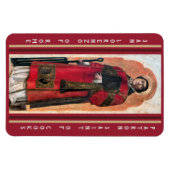 Magnet Flexible San Lorenzo Lawrence Rome, Patron Saint des Cooks (Horizontal)