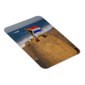 Magnet Flexible Sand Castle With South African Flag, Umhlanga (Côté Droit)