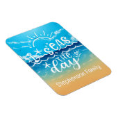 Magnet Flexible Sandy Beach Mer personnalisées Croisière de jour (Côté Droit)