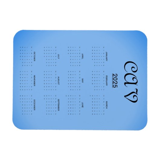 Magnet Flexible Sangria Cornflower Blue (Horizontal)