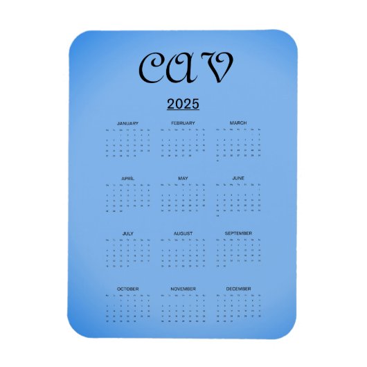 Magnet Flexible Sangria Cornflower Blue (Vertical)