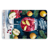 Magnet Flexible Sangria de Noël blanc (Horizontal)