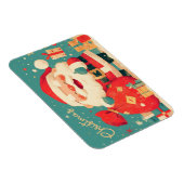 Magnet Flexible Santa Claus Preparing Christmas Gifts (Côté Droit)