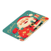 Magnet Flexible Santa Claus Preparing Christmas Gifts (Côté Gauche)