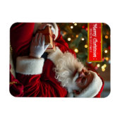 Magnet Flexible Santa Claus sleeping with wishes FPM (Horizontal)