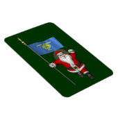 Magnet Flexible Santa Claus with Ensign of Oregon (Côté Droit)