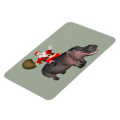 Magnet Flexible Santa Riding On Hippo (Côté Gauche)
